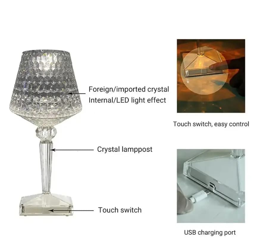 Diamond Luxury Style Table Lamp / New Crystal Table Lamp