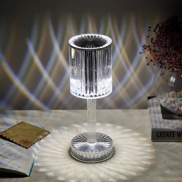 Crystal Table Lamp 3/16 Colors USB Charging Touch Lamp Diamond Bedroom Atmosphere Lights Led Light Night For Home